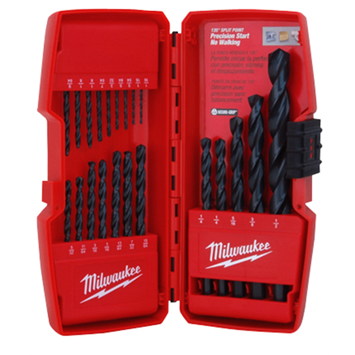 Milwaukee Tool THUNDERBOLT BLACK OXIDE JOBBER LENGTH 21-PC DRILL BIT SET IN CASE