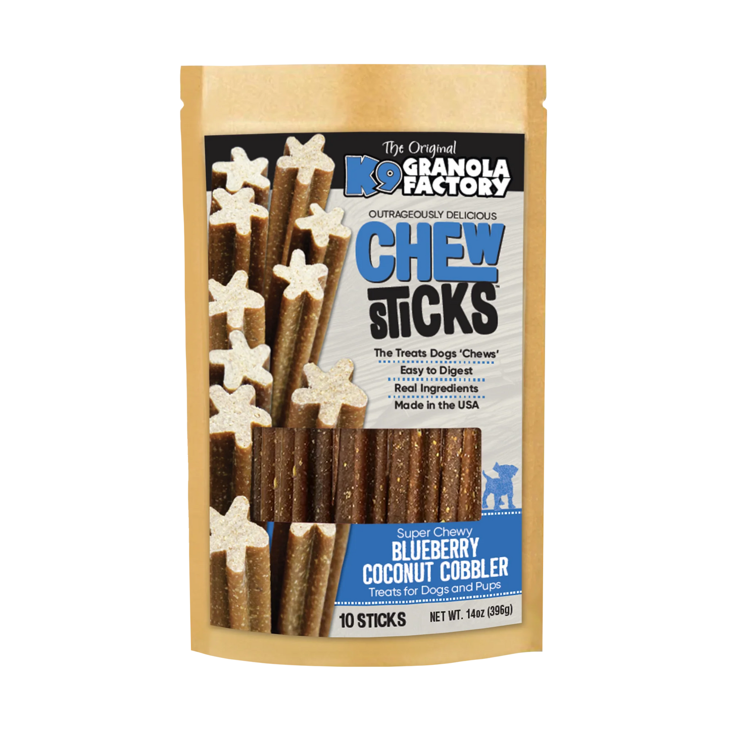 Chew Sticks Blueberry Coconut Cobbler 10ct