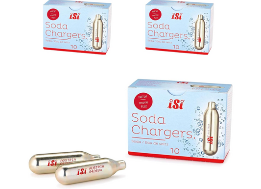 iSi CO2 Soda Siphon Chargers, Set of 30
