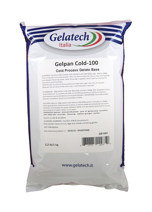 Gelpan Cold 100 Gelato Base Cold process neutral 2.2 lb bag