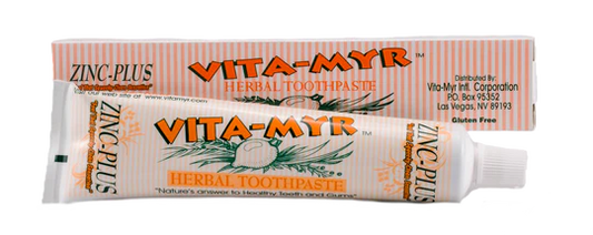 Elevate Your Dental Routine with 4 oz. Vita-Myr Oral Care Zinc+ Toothpaste - Made in USA