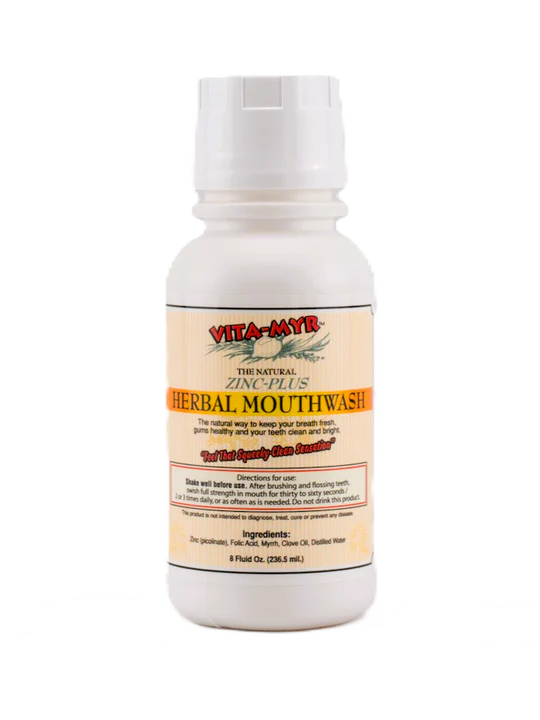 VITA-MYR 8 Ounce Mouthwash - Refreshing Herbal Formula for Complete Oral Hygiene
