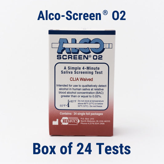 Alco-Screen® 02 (Box of 24 Tests)