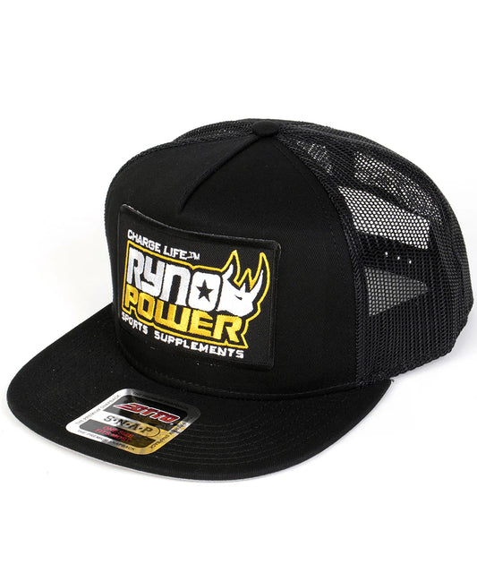 Black Mesh Snapback Hat