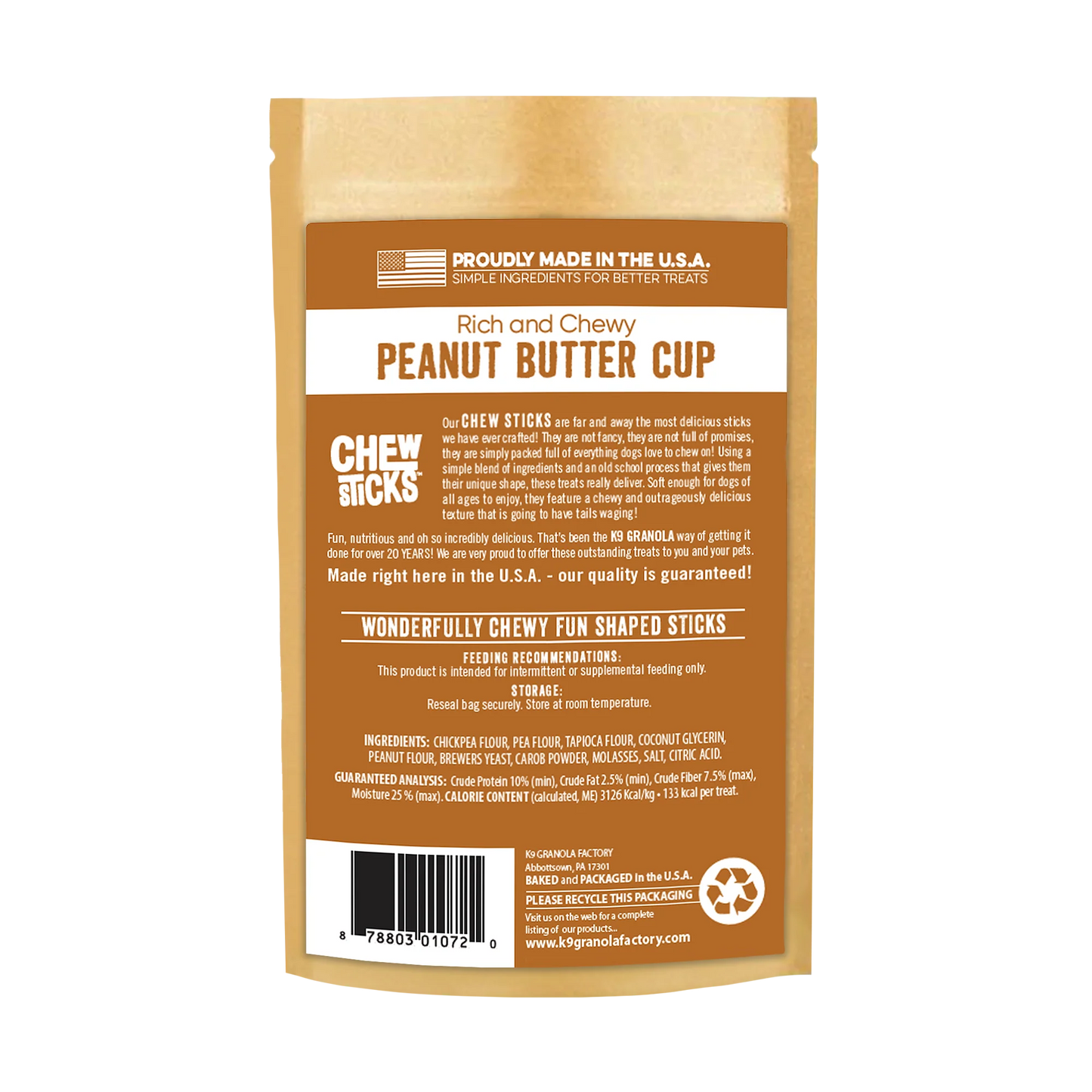Chew Sticks Peanut Butter Cup