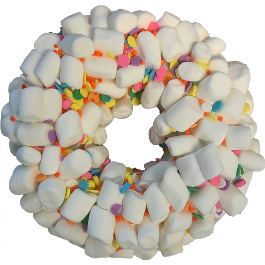 Gourmet Donut, SPRING/SUMMER Marshmallow Candy Crunch Donut Dog Treat