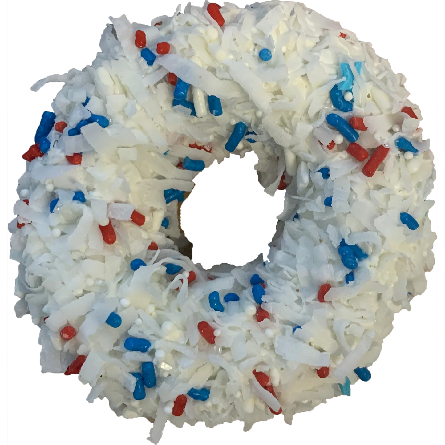 Gourmet Donut, SPRING/SUMMER the Coconut Sparkler Donut Dog Treat
