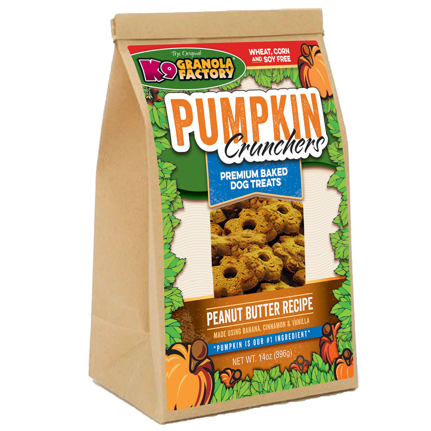 Pumpkin Crunchers, Peanut Butter & Banana Recipe Dog Treats