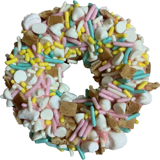 Gourmet Donut, SPRING/SUMMER Sherbert Cookie Crumble Donut Dog Treat