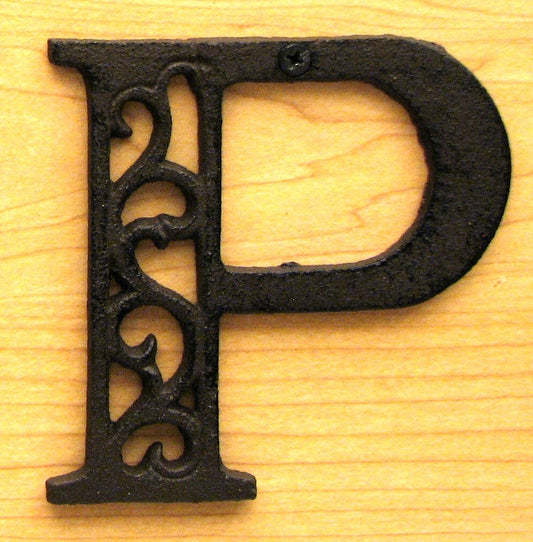 Cast Iron Letter P