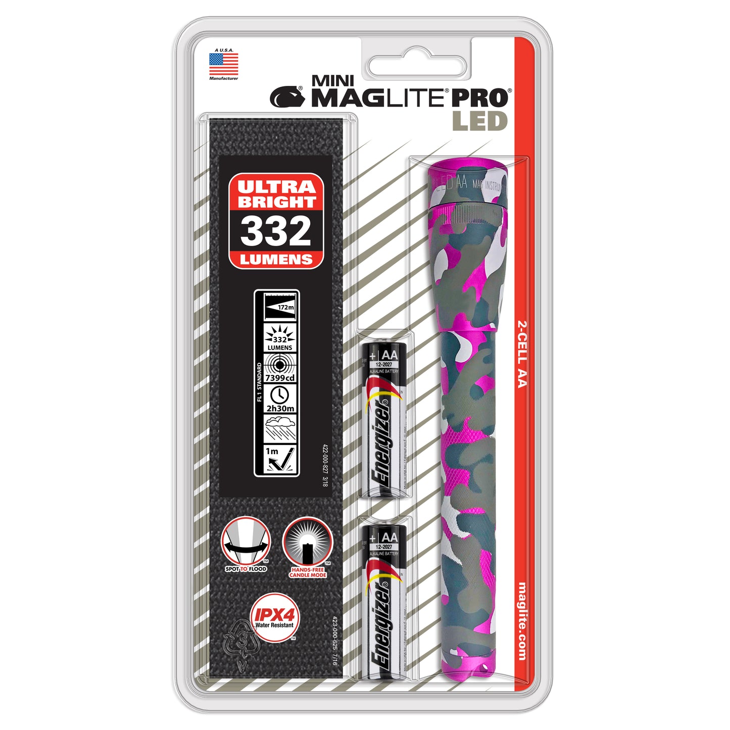 Mini Maglite Pro LED 2 AA Holster Pack
