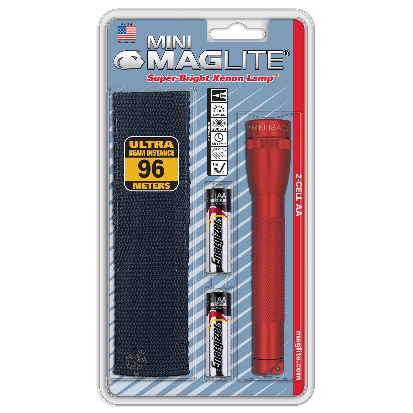 Mini Maglite Xenon Flashlight Holster Pack