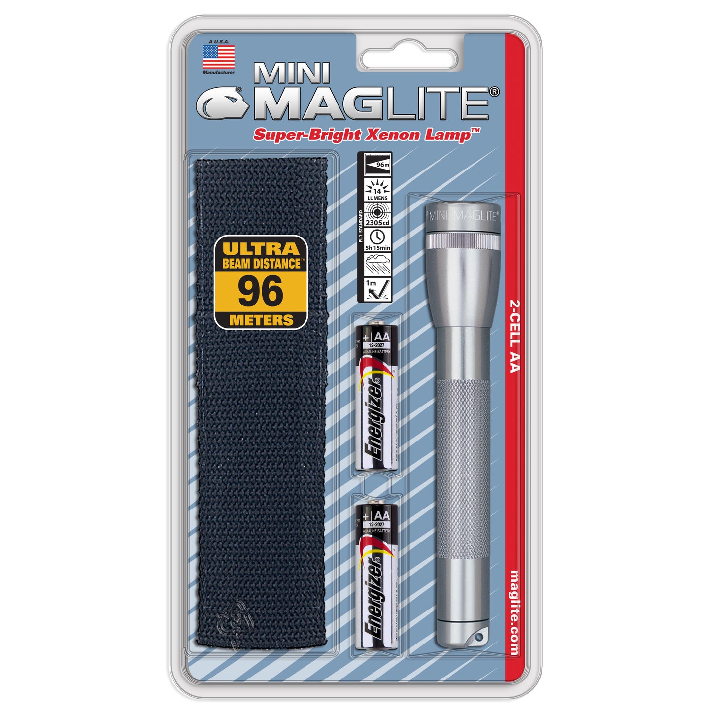 Mini Maglite Xenon Flashlight Holster Pack