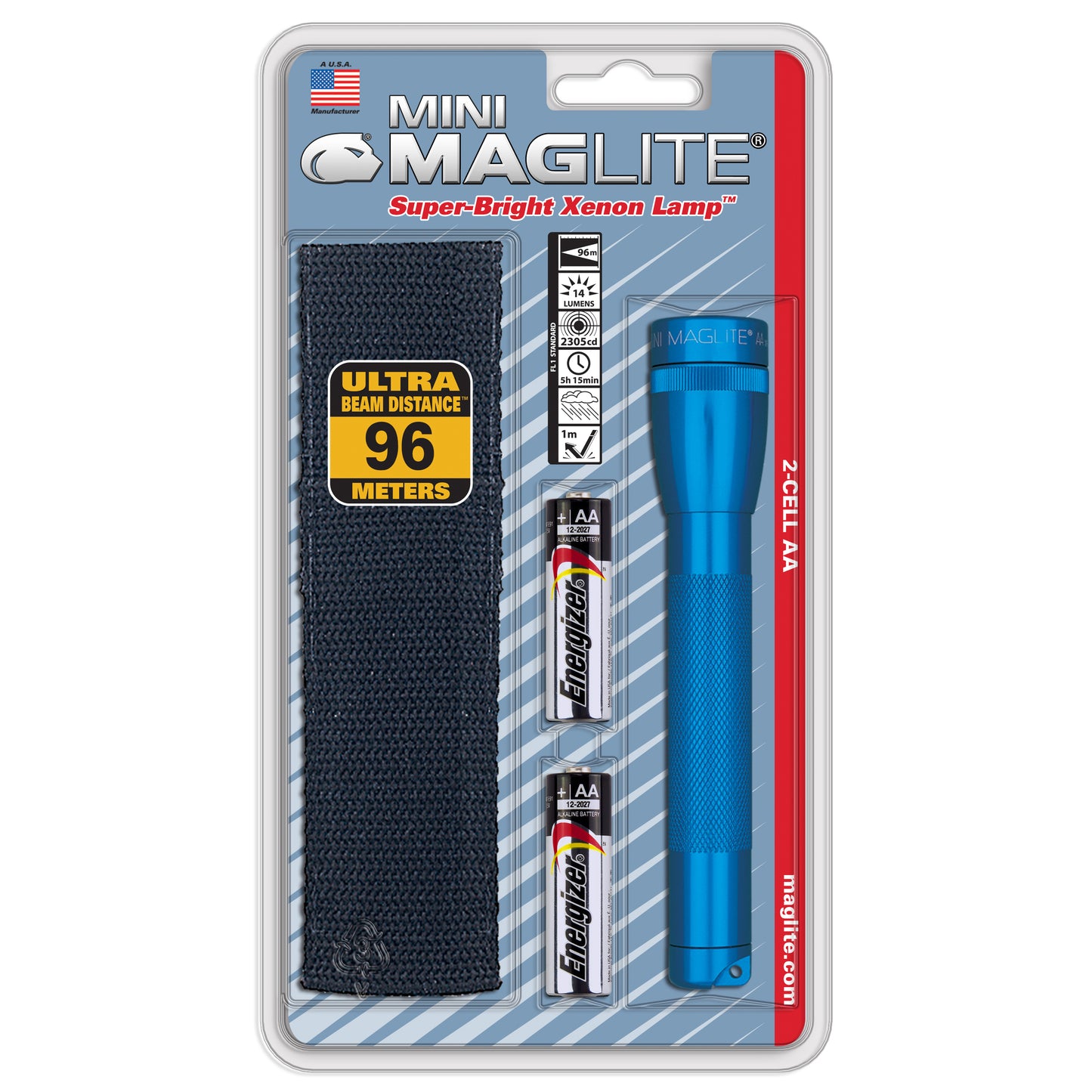 Mini Maglite Xenon Flashlight Holster Pack